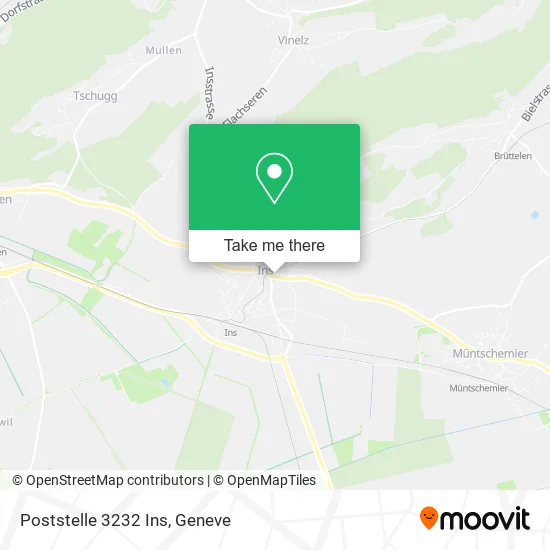 Poststelle 3232 Ins map
