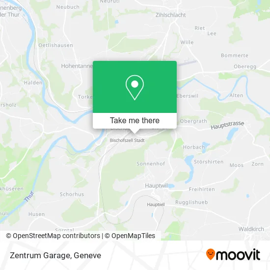 Zentrum Garage map
