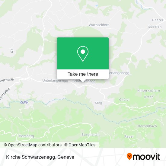 Kirche Schwarzenegg map