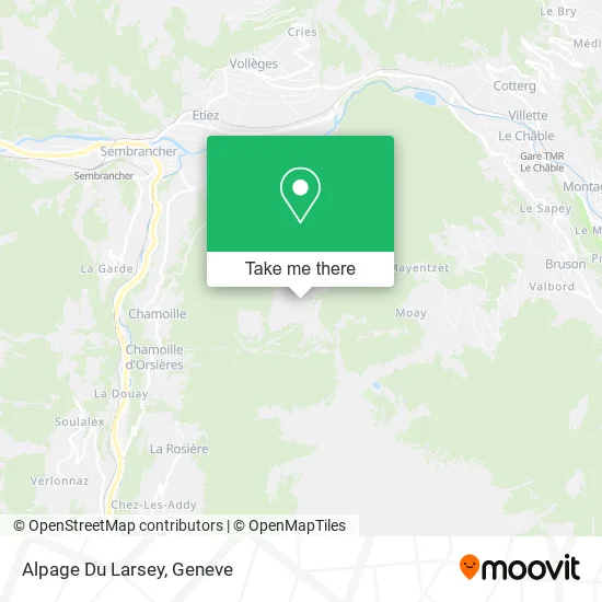 Alpage Du Larsey map
