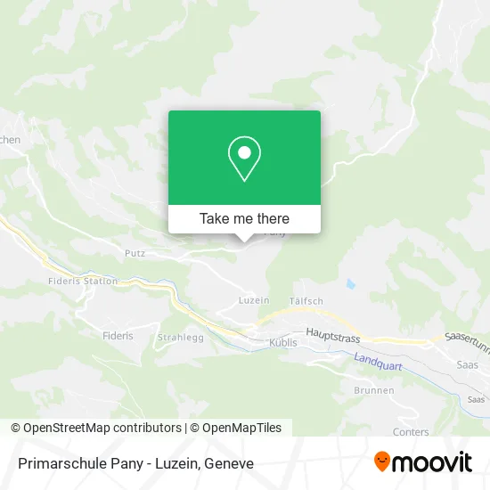 Primarschule Pany - Luzein map