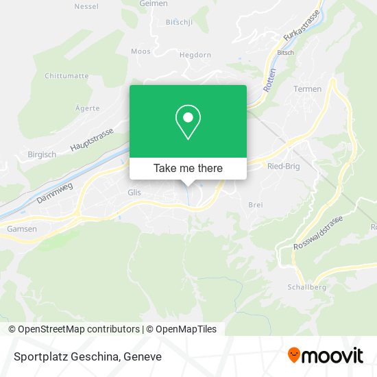 Sportplatz Geschina map