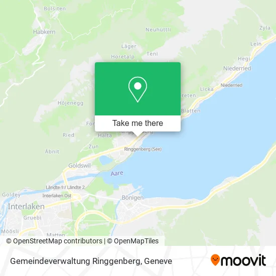 Gemeindeverwaltung Ringgenberg map