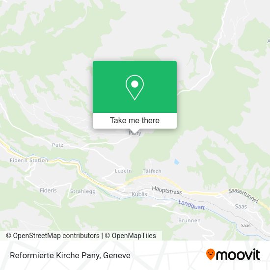 Reformierte Kirche Pany map