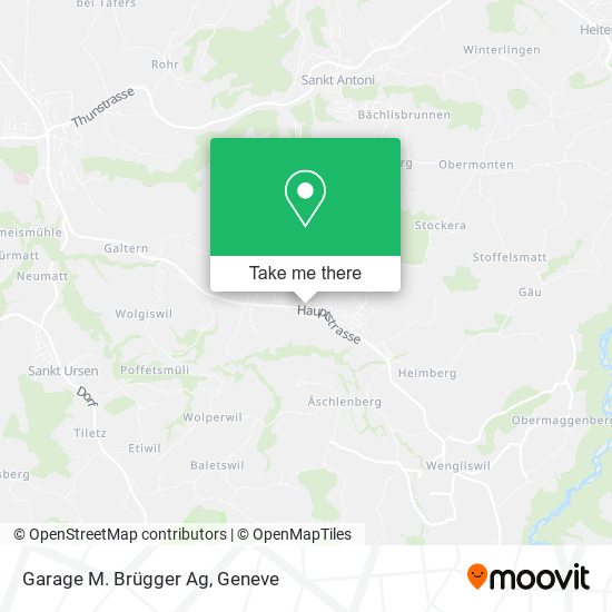 Garage M. Brügger Ag map