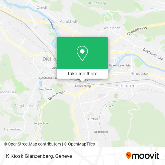 K Kiosk Glanzenberg map