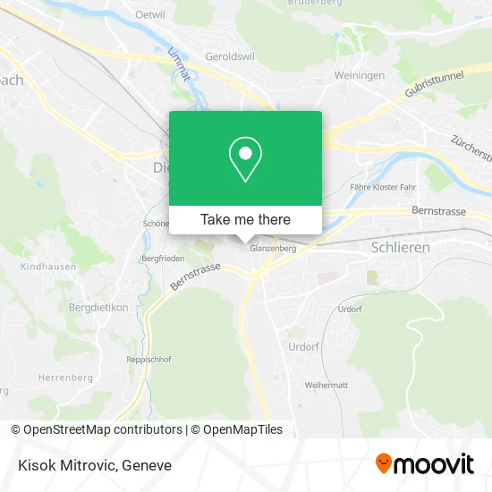 Kisok Mitrovic map