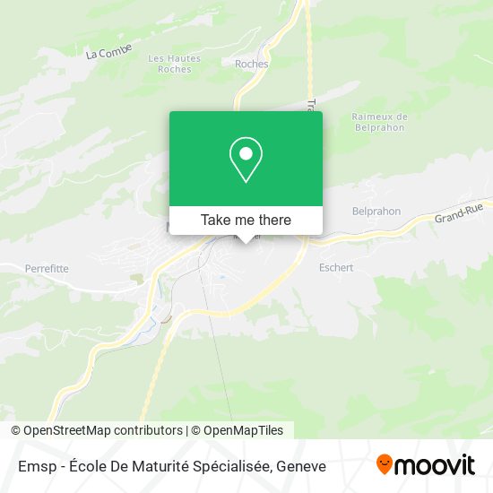 Emsp - École De Maturité Spécialisée map