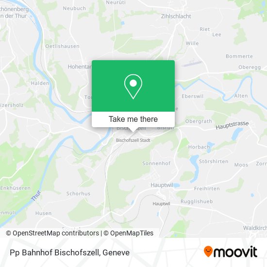 Pp Bahnhof Bischofszell map