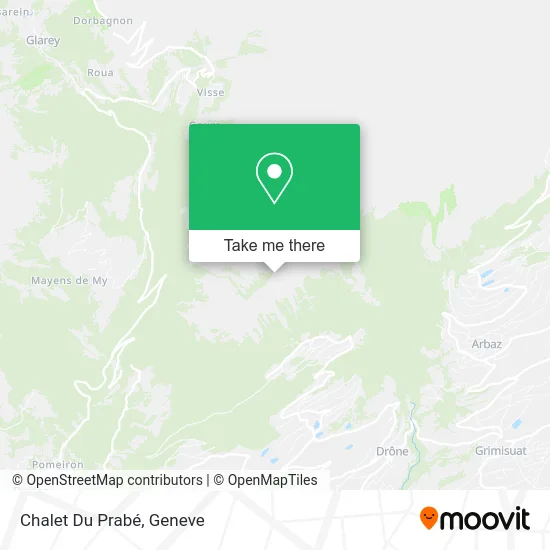 Chalet Du Prabé map