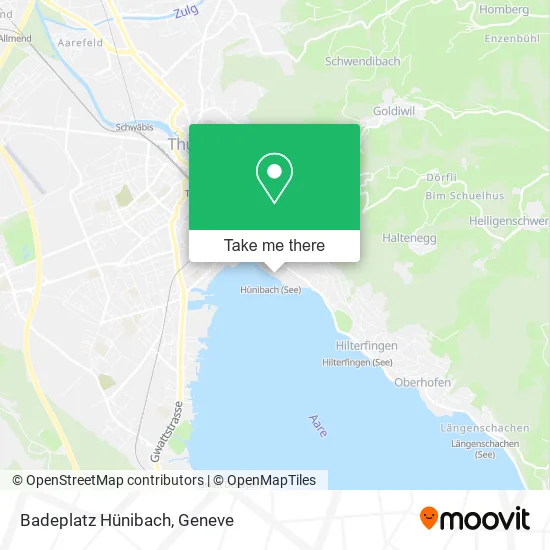 Badeplatz Hünibach map