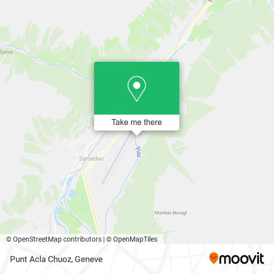 Punt Acla Chuoz map