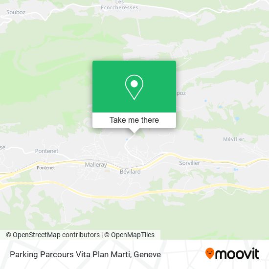 Parking Parcours Vita Plan Marti map
