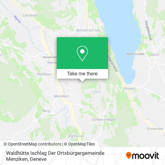 Waldhütte Ischlag Der Ortsbürgergemeinde Menziken map
