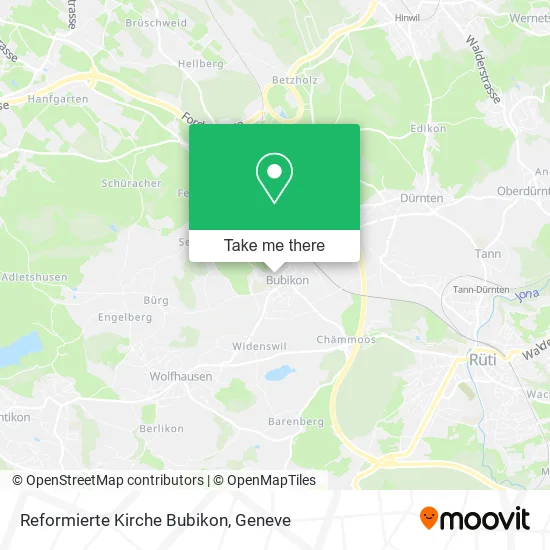 Reformierte Kirche Bubikon map