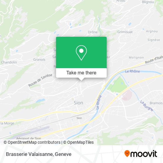 Brasserie Valaisanne map