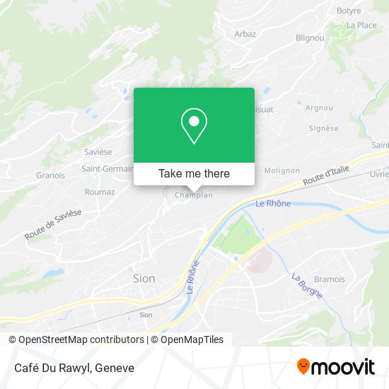 Café Du Rawyl map
