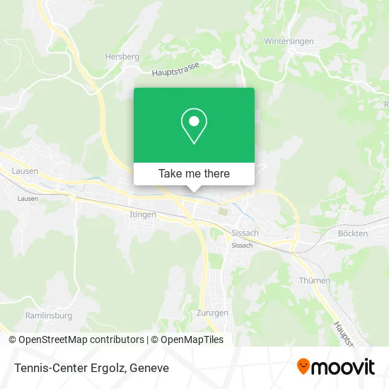 Tennis-Center Ergolz map