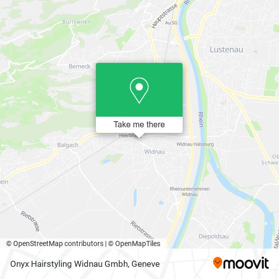 Onyx Hairstyling Widnau Gmbh map