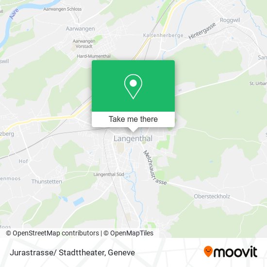 Jurastrasse/ Stadttheater map