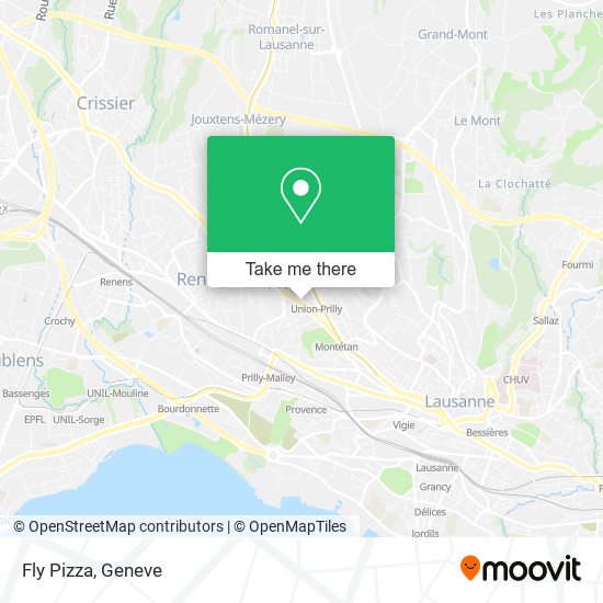 Fly Pizza map