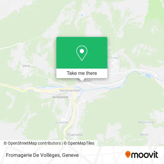 Fromagerie De Vollèges map