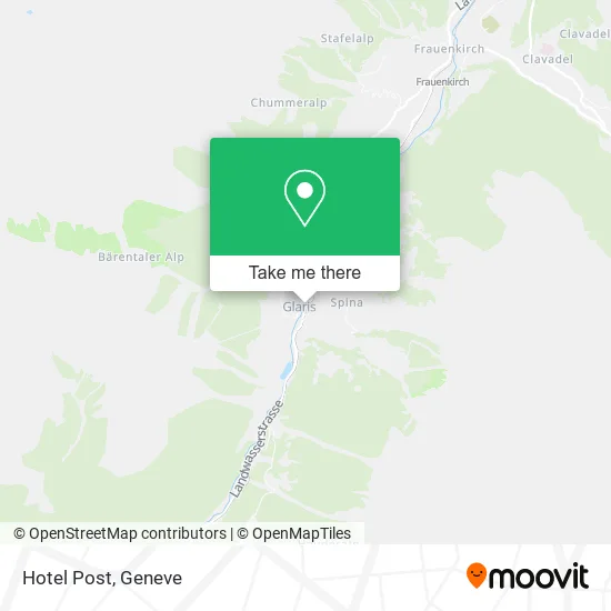 Hotel Post map