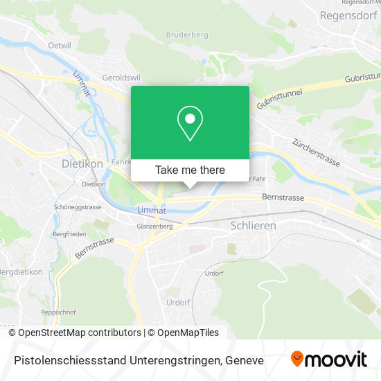 Pistolenschiessstand Unterengstringen map