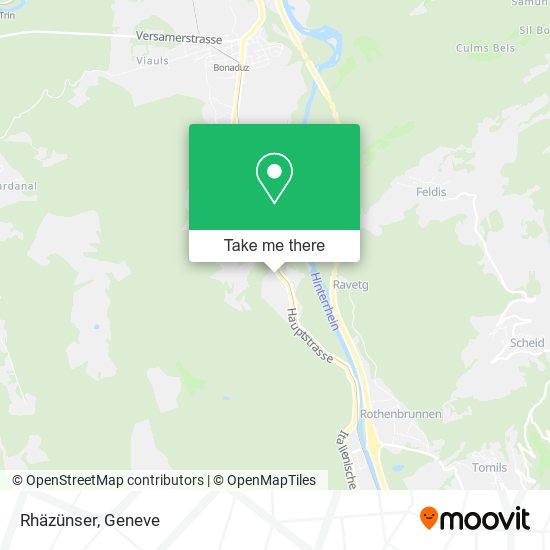 Rhäzünser map