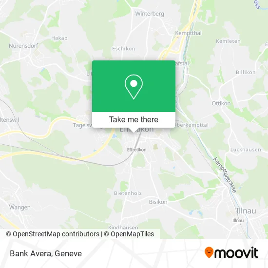 Bank Avera map