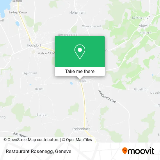 Restaurant Rosenegg map