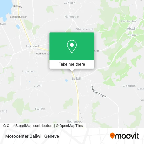 Motocenter Ballwil map