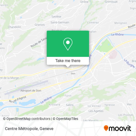 Centre Métropole map