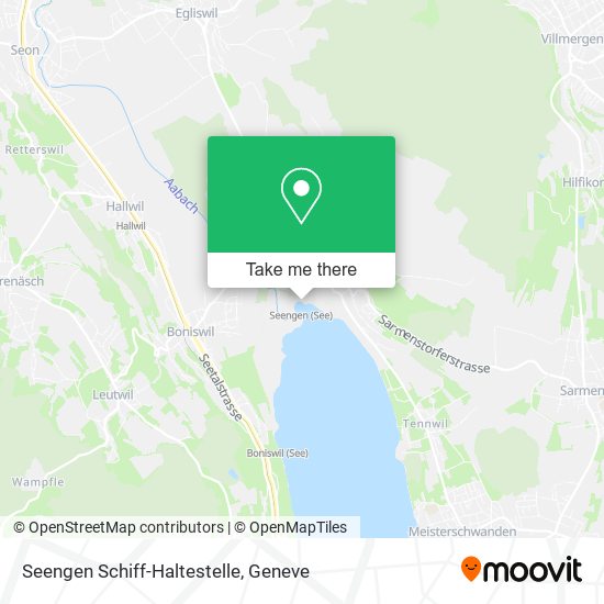 Seengen Schiff-Haltestelle map