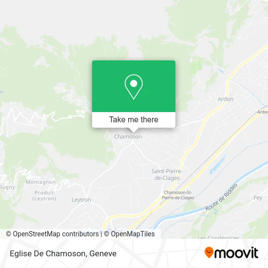 Eglise De Chamoson map