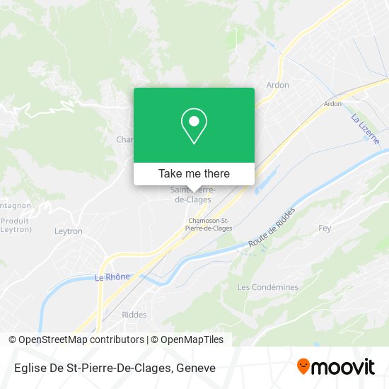 Eglise De St-Pierre-De-Clages map