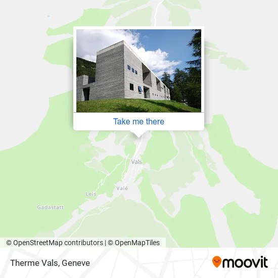 Therme Vals map