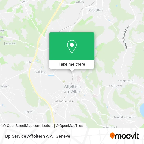 Bp Service Affoltern A.A. map