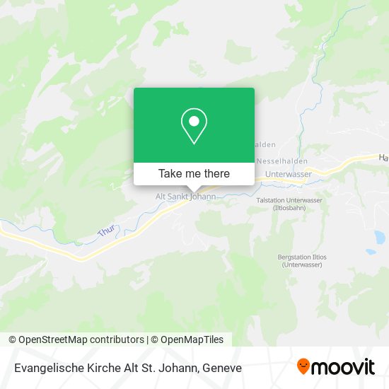 Evangelische Kirche Alt St. Johann map