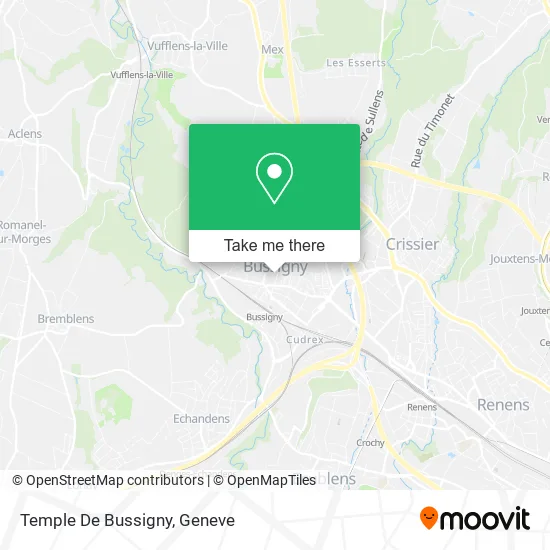 Temple De Bussigny map