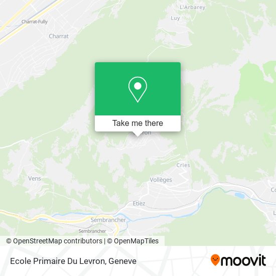 Ecole Primaire Du Levron map