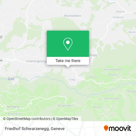Friedhof Schwarzenegg map