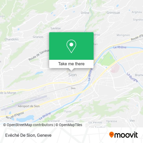 Evêché De Sion map