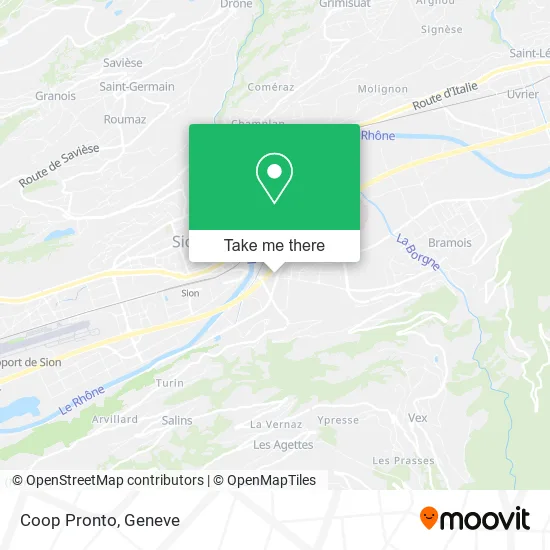 Coop Pronto map