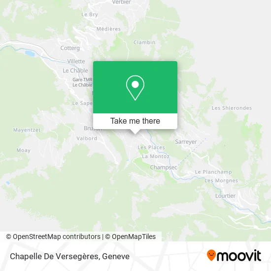 Chapelle De Versegères map