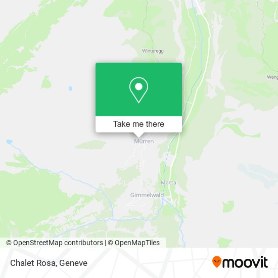 Chalet Rosa map