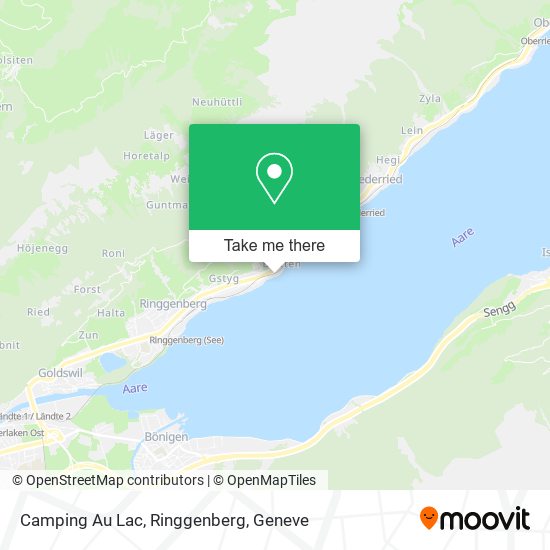 Camping Au Lac, Ringgenberg map