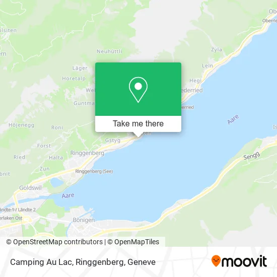 Camping Au Lac, Ringgenberg map