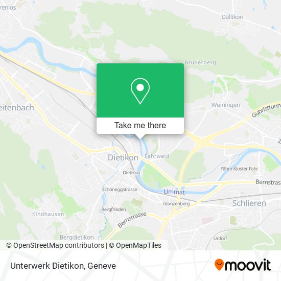 Unterwerk Dietikon map