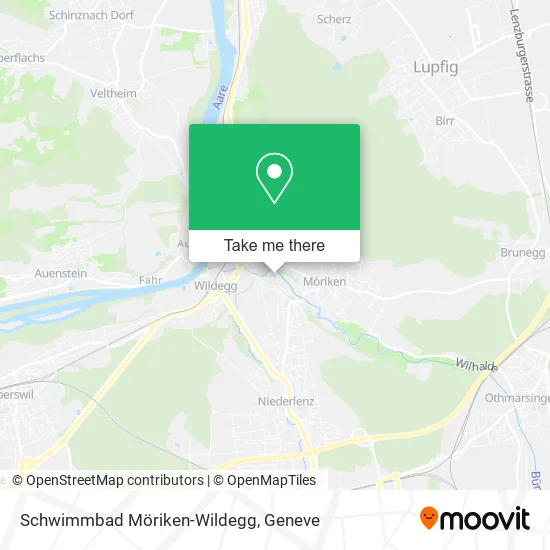 Schwimmbad Möriken-Wildegg map